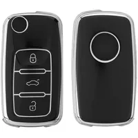 Kwmobile Autoschlüssel Hülle kompatibel mit VW Skoda Seat 3-Tasten