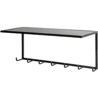 Haku-Möbel Wandgarderobe Sidney 25511 Schwarz