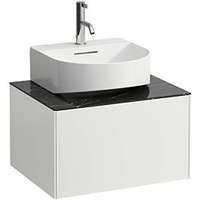 Laufen Sonar Schubladenelement H4054310341431, 57,5x34x45,5cm, 1 Schublade, weiß matt/Nero