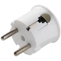 Martin Kaiser 517/kws Schutzkontakt-Winkelstecker Polyamid 6 250 V Kalkweiß