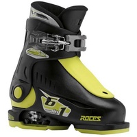 ROCES Skischuhe Idea Up Black-Lime, 25/29, 450490-018
