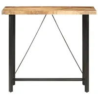 VidaXL Bartisch 120x58x107 cm Raues Mangoholz