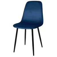 CLP Esszimmerstuhl Napier Samt blau