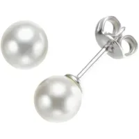GIORGIO MARTELLO MILANO Ohrstecker Perlenohrringe Silber 925 Ø 7mm