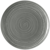 SELTMANN WEIDEN Frühstücksteller, 22 cm, Dessertteller mit spiralförmigem Relief,