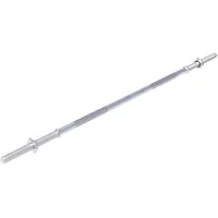 Gorilla Sports Langhantelstange Chrom 150 cm mit Sternverschluss silber|silber