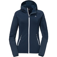 Schöffel Damen Lodron Fleece Hoodie Jacke (Größe L, blau)