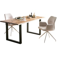 SalesFever Esstisch Tischplatte 2-fach lackiert beige