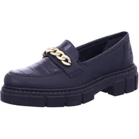 Rieker Damen Slipper M3861-02 schwarz Gr. 36