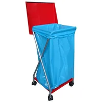 Quick Star Müllsackständer mit 4 Rollen 120 Liter Ständer