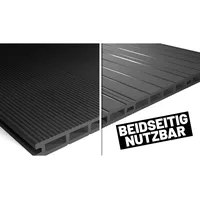 Endorphin Endorphin, Gartenbodenbelag, 30m2 Anthrazit WPC Terrassendielen Komplettset