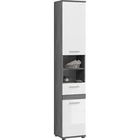 Xonox.home Hochschrank Blake Hochglanz Weiß 35 cm eintürig
