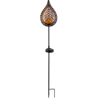 GLOBO LED-Solarleuchte 90 cm schwarz/gold 33531