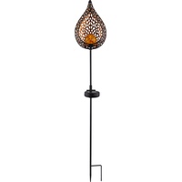 Globo LED-Solarleuchte 90 cm schwarz/gold 33531