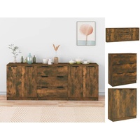 VidaXL 3-tlg. Sideboard Räuchereiche Holzwerkstoff