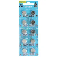 Vinnic Knopfzelle AG10 65 mAh 10 St.
