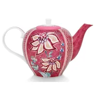 Pip Studio 51005067 Flower Festival Teekanne large dark pink
