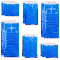 Relaxdays 16 x Kühlpads Gel im Set, Erste Hilfe,