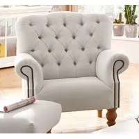 Home Affaire Sessel »Lord«, mit echter Chesterfield-Knopfheftung und Ziernägeln