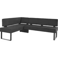 OTTO home Eckbank "Oliver mit Metallgestell, schwarz Sitzbänke, Eckbank,