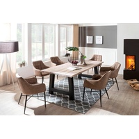 Home Affaire »New York«, Balkeneiche massiv mit ausdrucksstarker Holzoptik