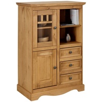 Home Affaire Highboard »Melissa«, Vitrine, Breite 80 cm beige