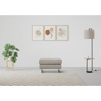 PLACES OF STYLE Hocker »Pinto«, mit Keder, Metallfüßen und