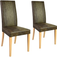 Home Affaire »Java« (Set) 2 Stk.Kunstlederbezug mit Animalprägung