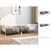 VidaXL Tagesbett Weiß Massivholz Kiefer 90x190 cm