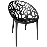 Trisens Bistrostuhl 59 x 60 x 80 cm schwarz