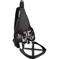 Brubaker Picknickrucksack Picknicktasche mit Kühlach für 2 Personen Schwarz