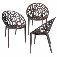 Trisens Bistrostuhl 59 x 60 x 80 cm braun