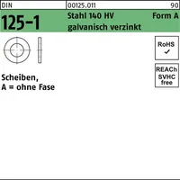 Reyher Unterlegscheibe DIN 125-1 A 2,8x7x0,5 Stahl 140 HV