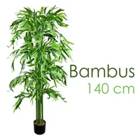 Decovego Bambus Kunstpflanze Kunstbaum Bambusbaum Baum Künstliche Pflanze Bamboo