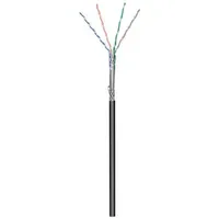Goobay 57296 CAT 5e Outdoor Netzwerkkabel, SF/UTP, Schwarz