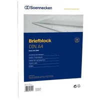 SOENNECKEN Briefblock 1382 DIN A4 70g holzfrei 50Blatt kariert