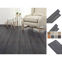 VidaXL PVC-Fliesen Selbstklebend 2,51 m2 2 mm Schwarz und