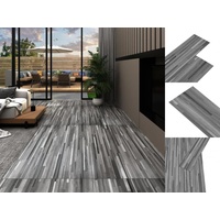 VidaXL PVC-Fliesen Selbstklebend 2,51 m2 2 mm Gestreift Grau