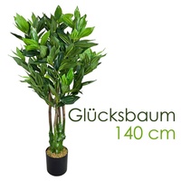 Decovego Kunstpflanze Künstliche Pflanze 140 cm