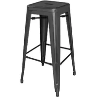 Bolero Bistrobarhocker aus Stahl schwarz 4 Stück)