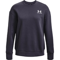 Under Armour Damen Essential Fleece Crew Tempered steel L