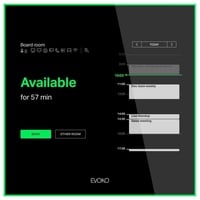 EVOKO Naso Raummanager digitales Türschild 8 Zoll (20,32 cm)