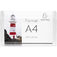 Exacompta Wandprospekthalter 65658D A4 quer 1Fach transparent