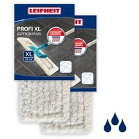 Leifheit 2er Set Wischbezug Profi XL cotton plus für