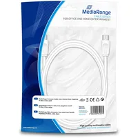 MediaRange MRCS163 3 m Koaxial Weiß