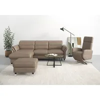 Sit&more Ecksofa »Grenoble L-Form mit Federkern«, wahlweise mit Bettfunktion,