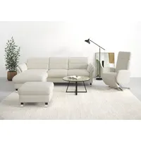 Sit&more Ecksofa »Grenoble L-Form mit Federkern«, wahlweise mit Bettfunktion,