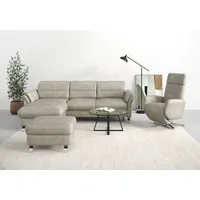 Sit&more Ecksofa »Grenoble L-Form mit Federkern«, wahlweise mit Bettfunktion,