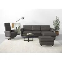 Sit&more Ecksofa »Grenoble L-Form mit Federkern«, wahlweise mit Bettfunktion,