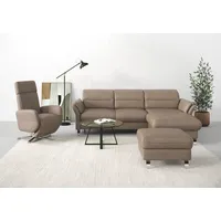 Sit&more Ecksofa »Grenoble L-Form mit Federkern«, wahlweise mit Bettfunktion,